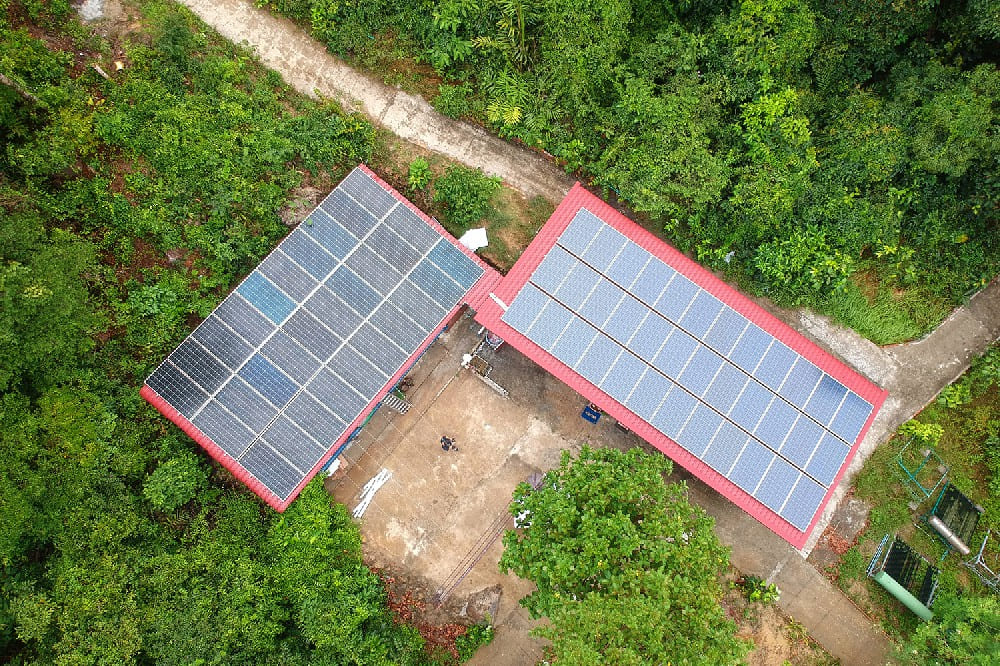 Kaoh Rong Samloem, Sihanoukville, Cambodian - Pure Off-Grid Island PV-Diesel System